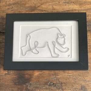 Single Wire Bear 7x5 inch Small Frame